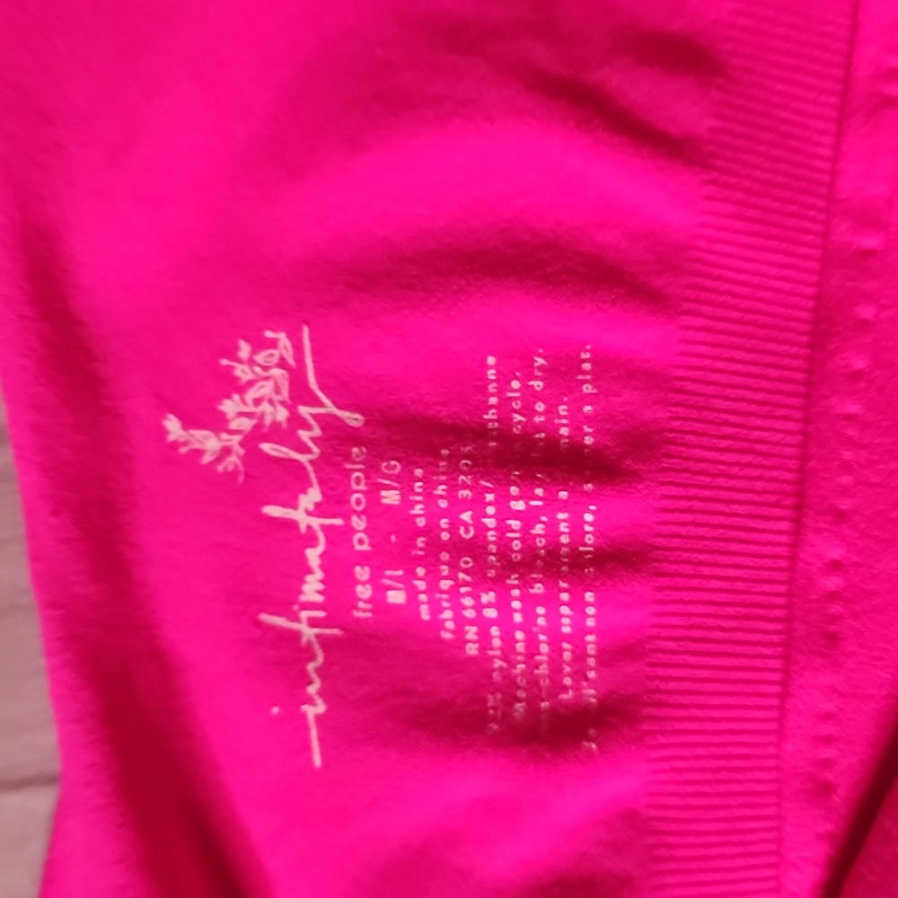 FREE PEOPLE INTIMATELY Pink Women's One-Piece Swimsuit SIZE M-L - Picture 9 of 9